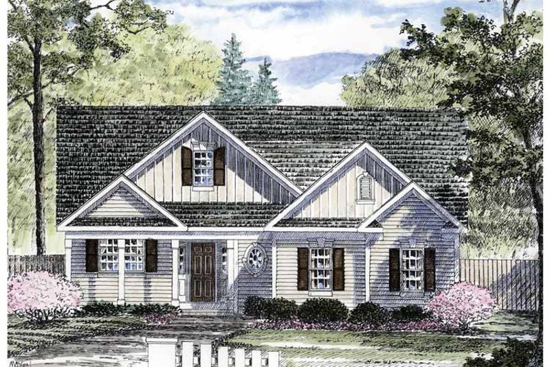 Dream House Plan - Craftsman Exterior - Front Elevation Plan #316-257