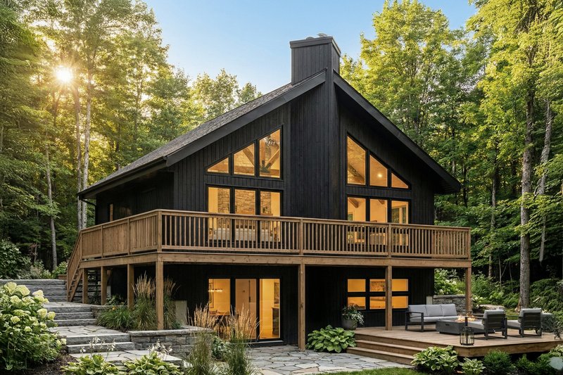 House Plan Design - Exterior - Front Elevation 2 for Contemporary House Plan #23-2040 - 3 bed, 2 bath