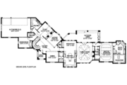 European Style House Plan - 4 Beds 4.5 Baths 4169 Sq/Ft Plan #141-250 