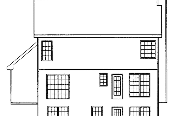 Exterior - Rear Elevation for Country House Plan #927-90 - 3 bed, 2.5 bath