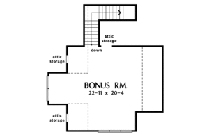 Floor Plan - Other Floor for Country House Plan #929-784 - 3 bed, 2 bath