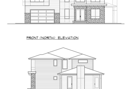 Exterior - Other Elevation for Contemporary House Plan #1066-51 - 4 bed, 3 bath