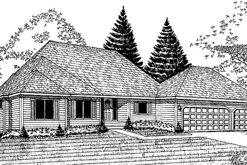 House Design - Prairie Exterior - Front Elevation Plan #981-24