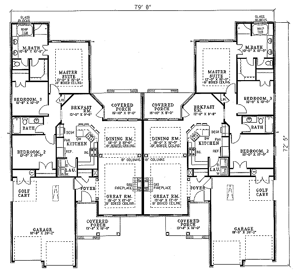 European Floor Plan - Main Floor Plan #17-1081