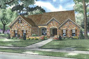 Mediterranean Exterior - Front Elevation Plan #17-2926