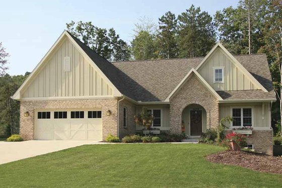 Exterior - Front Elevation 4 for Craftsman House Plan #928-124 - 4 bed, 2.5 bath