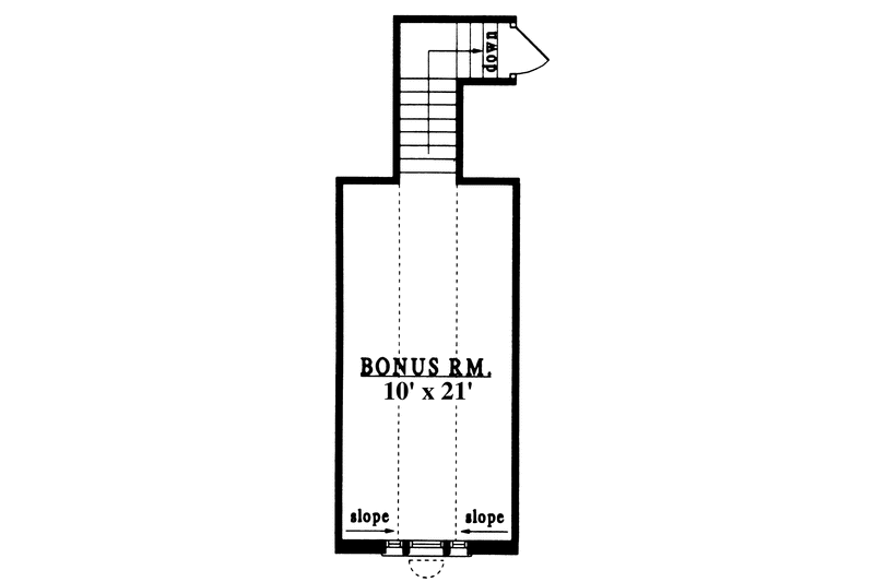 Home Plan - Floor Plan - Upper Floor for Country House Plan #42-547 - 3 bed, 2 bath