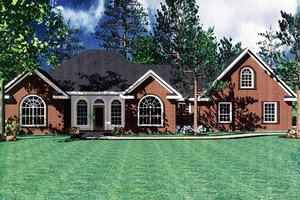 Traditional Exterior - Front Elevation Plan #21-110