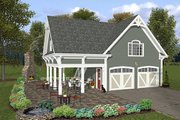 Traditional Style House Plan - 0 Beds 0 Baths 664 Sq/Ft Plan #56-569 