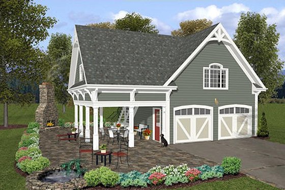 Exterior - Other Elevation for Traditional House Plan #56-569, 0 bath