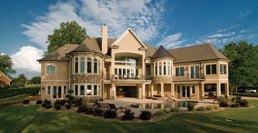 European Style House Plan - 4 Beds 4 Baths 6155 Sq/Ft Plan #929-895