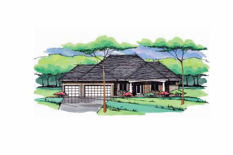 Dream House Plan - Exterior - Front Elevation 4 for European House Plan #51-986 - 3 bed, 2.5 bath