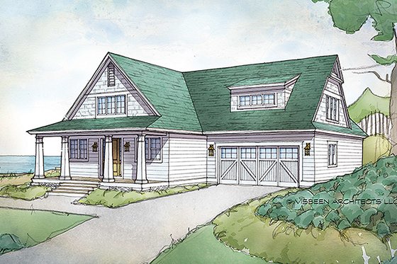 Exterior - Front Elevation for Traditional House Plan #928-288 - 3 bed, 2.5 bath