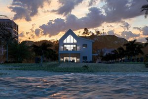 Exterior - Other Elevation 2 for Beach House Plan #455-672 - 3 bed, 3.5 bath