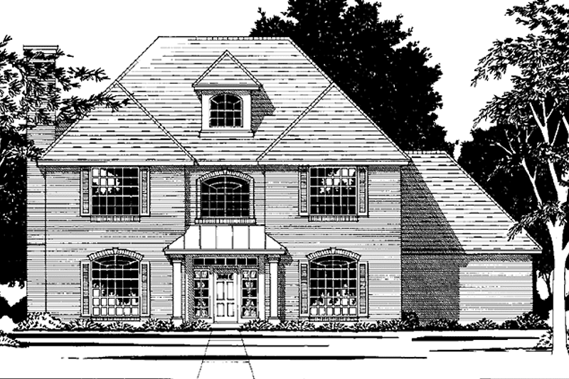 Dream House Plan - Exterior - Front Elevation Plan #472-48