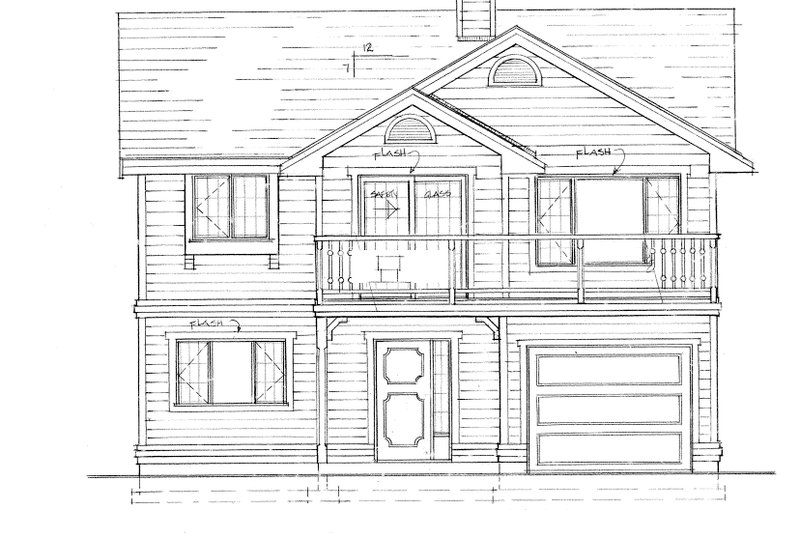 Architectural House Design - Exterior - Front Elevation 3 for Craftsman House Plan #47-694 - 3 bed, 1.5 bath