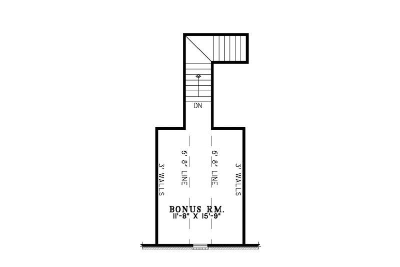 Architectural House Design - Floor Plan - Upper Floor for Country House Plan #17-2948 - 4 bed, 2 bath