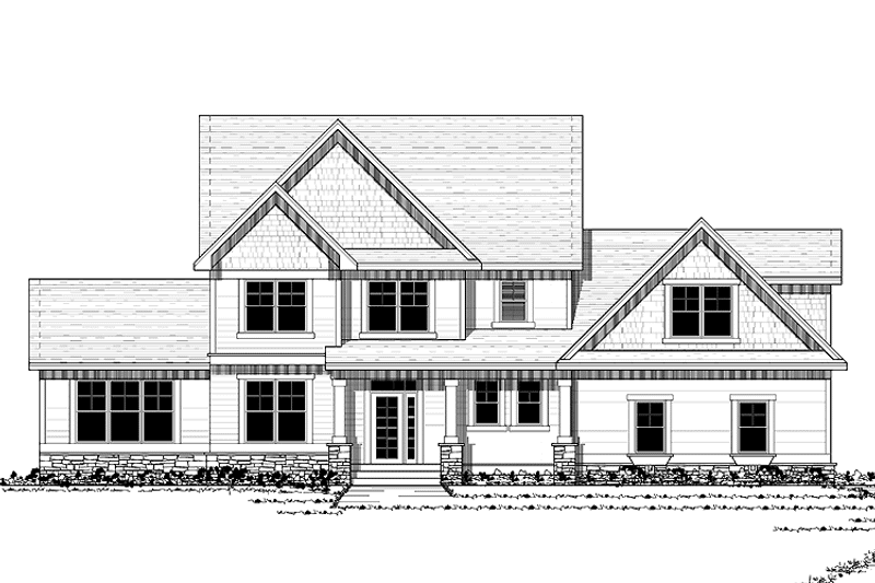 Dream House Plan - Exterior - Front Elevation 3 for Traditional House Plan #51-665 - 4 bed, 2.5 bath