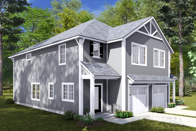 House Design - Exterior - Other Elevation 2 for Cottage House Plan #513-2265 - 3 bed, 2.5 bath