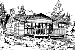 Dream House Plan - Exterior - Front Elevation for Contemporary House Plan #47-652 - 2 bed, 1 bath