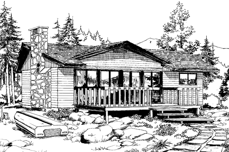 Dream House Plan - Contemporary Exterior - Front Elevation Plan #47-652