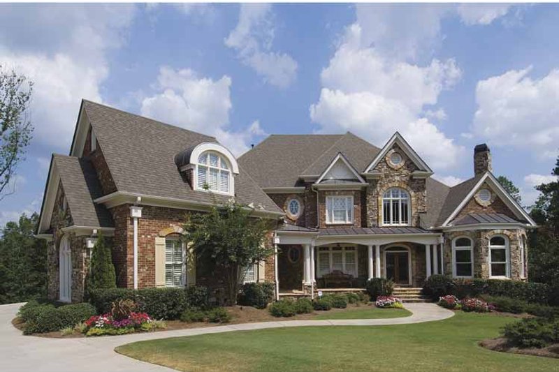 Dream House Plan - Exterior - Front Elevation 3 for European House Plan #54-269 - 4 bed, 4.5 bath