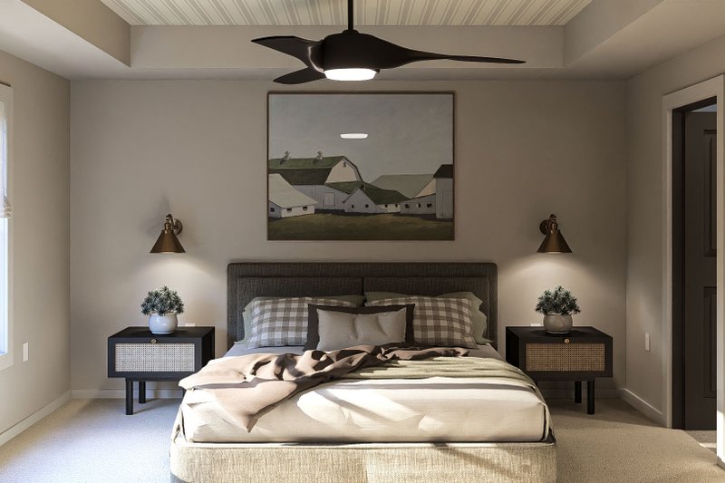 Home Plan - Interior - Master Bedroom for Craftsman House Plan #455-231 - 3 bed, 3 bath