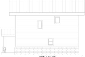 Exterior - Rear Elevation for Contemporary House Plan #932-705 - 2 bed, 2 bath