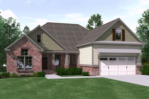 Ranch Exterior - Front Elevation Plan #1071-14