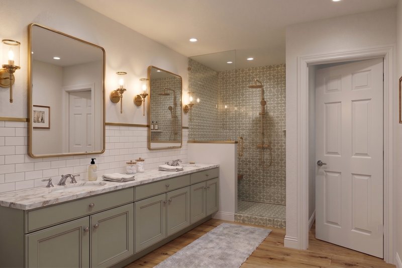 House Plan Design - Interior - Master Bathroom for Country House Plan #1089-79 - 4 bed, 2.5 bath