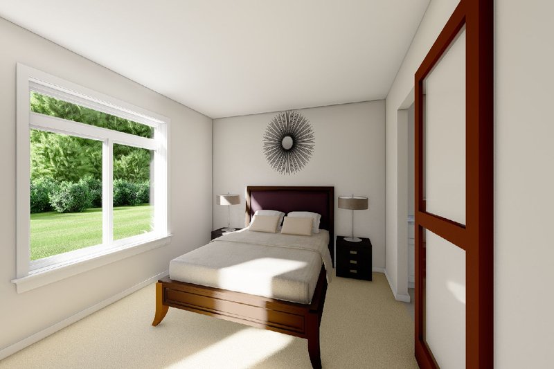 Architectural House Design - Interior - Master Bedroom for Contemporary House Plan #126-249 - 2 bed, 2 bath