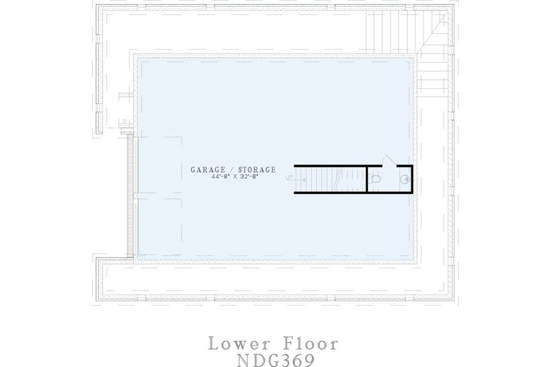 Dream House Plan - Floor Plan - Lower Floor for Southern House Plan #17-2053 - 3 bed, 3.5 bath
