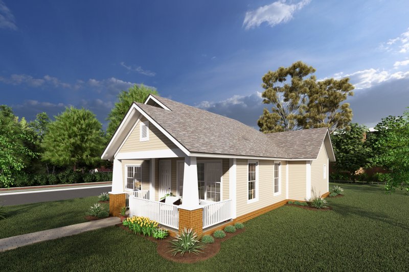 Home Plan - Exterior - Other Elevation for Cottage House Plan #513-2084 - 2 bed, 2 bath