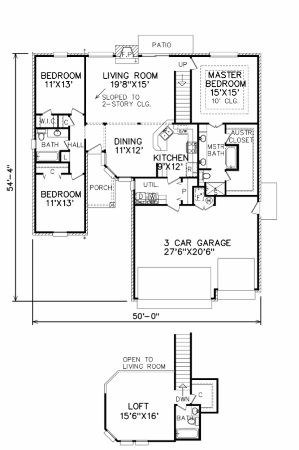 Traditional Floor Plan - Main Floor Plan #65-171