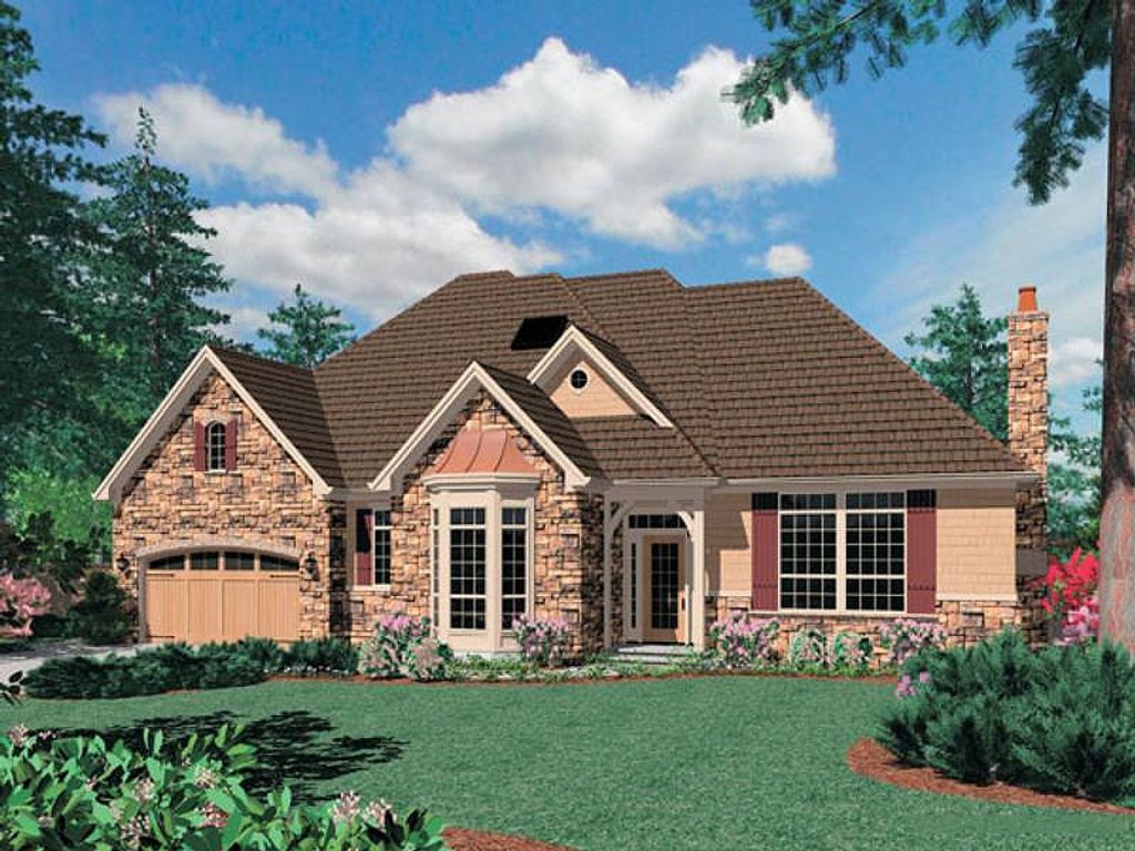 Traditional Style House Plan - 4 Beds 3.5 Baths 3955 Sq/Ft Plan #48-297