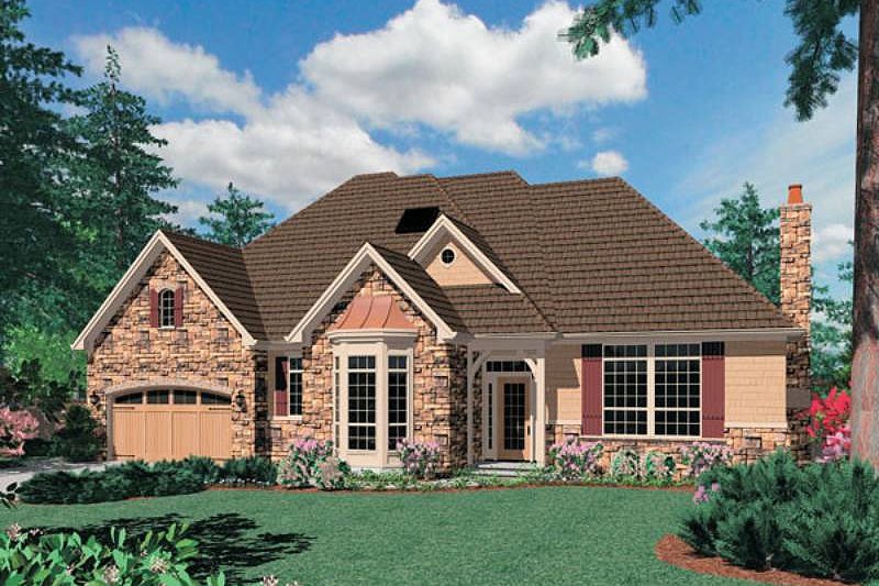 Dream House Plan - Traditional Exterior - Front Elevation Plan #48-297
