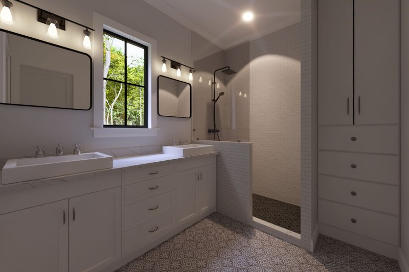 Architectural House Design - Interior - Master Bathroom for Farmhouse House Plan #1094-30 - 4 bed, 3.5 bath