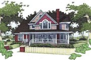 Country Style House Plan - 3 Beds 3 Baths 1898 Sq/Ft Plan #120-145 