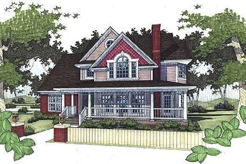 Dream House Plan - Country Exterior - Front Elevation Plan #120-145