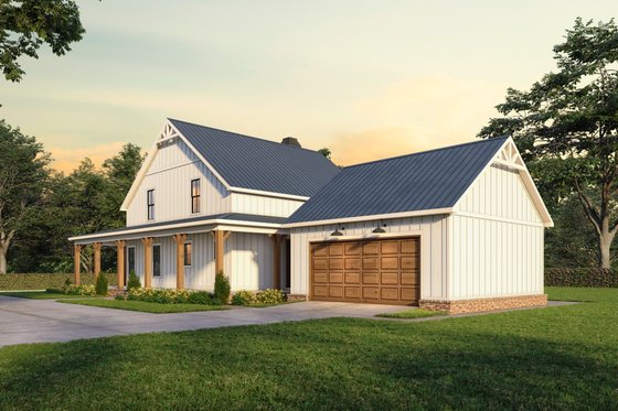 Exterior - Other Elevation 1 for Farmhouse House Plan #1074-128 - 4 bed, 3.5 bath