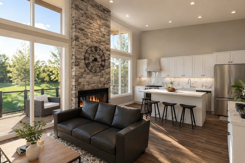 Home Plan - Interior - Family Room 3 for Contemporary House Plan #1064-464 - 1 bed, 1.5 bath