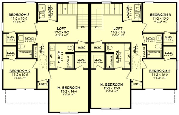 Farmhouse Floor Plan - Upper Floor Plan #430-360