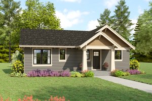 Craftsman Exterior - Front Elevation Plan #48-1115