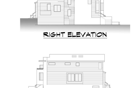 Exterior - Other Elevation 3 for Contemporary House Plan #1066-200 - 5 bed, 5 bath