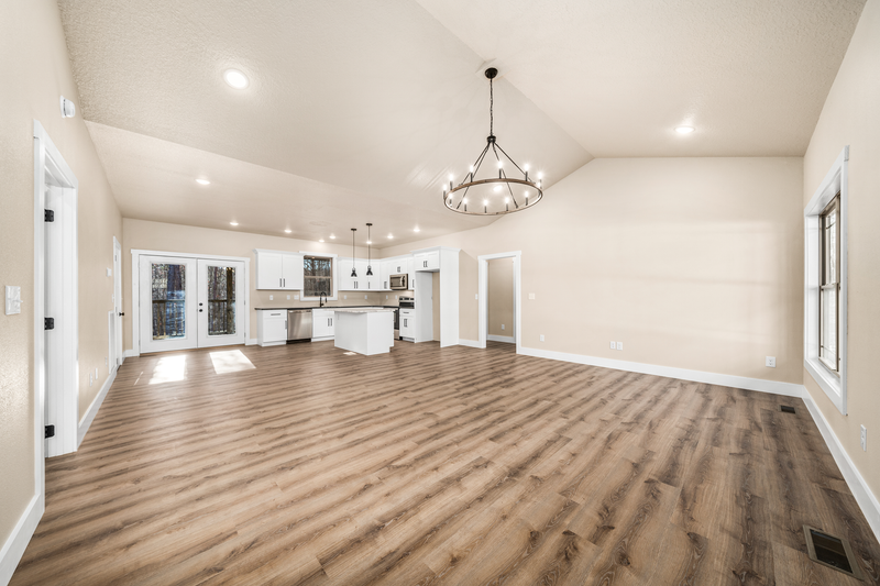 House Design - Interior - Family Room for Farmhouse House Plan #44-274 - 3 bed, 2 bath