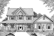 Country Style House Plan - 4 Beds 3.5 Baths 2457 Sq/Ft Plan #11-267 