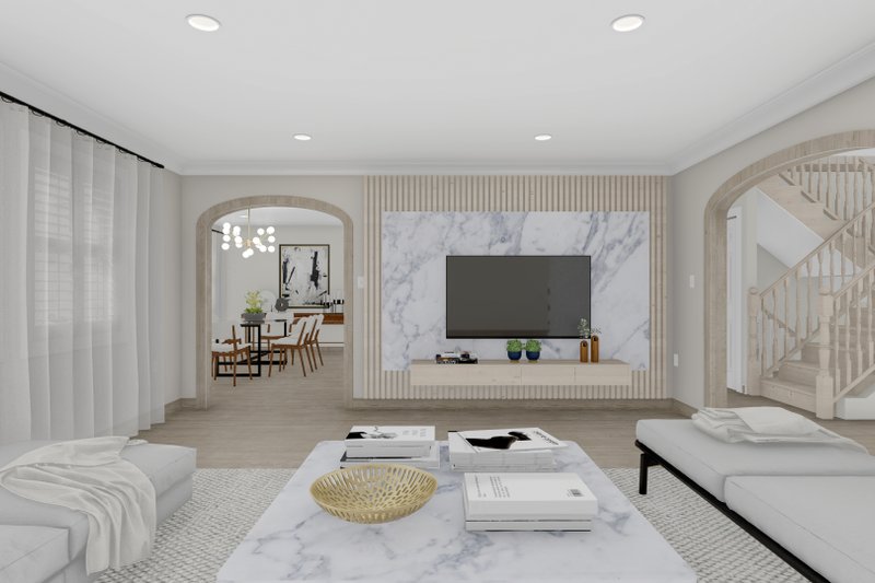 Dream House Plan - Interior - Family Room for Traditional House Plan #1060-154 - 3 bed, 2.5 bath