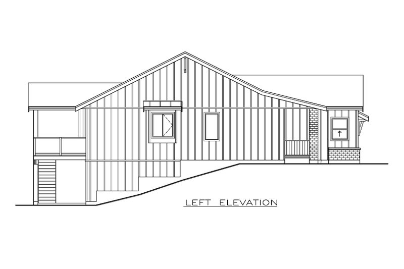 Architectural House Design - Exterior - Other Elevation for Farmhouse House Plan #1100-86 - 2 bed, 2 bath