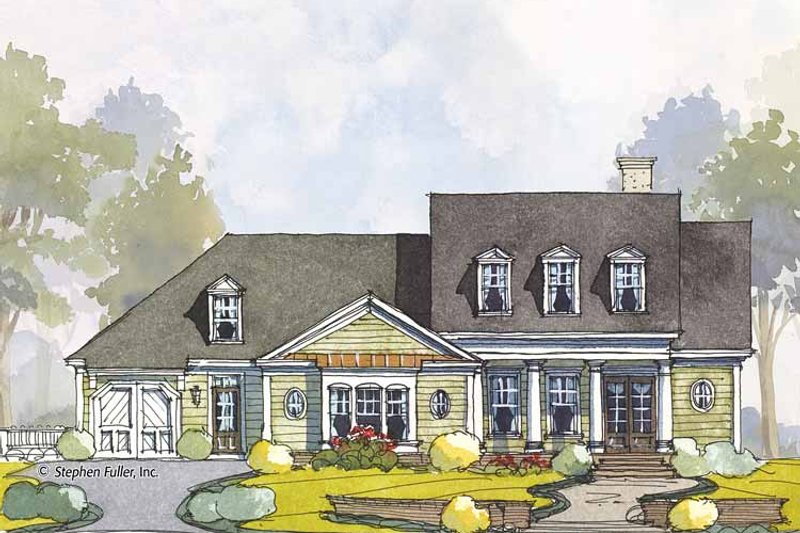Home Plan - Exterior - Front Elevation 3 for Colonial House Plan #429-442 - 3 bed, 2.5 bath