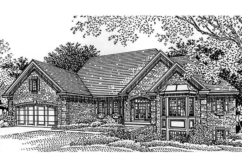 Home Plan - Exterior - Front Elevation 3 for Country House Plan #51-700 - 3 bed, 1.5 bath